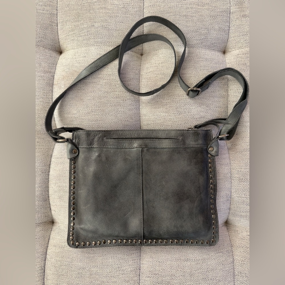 Latico Leathers Gray Gabriel Studded Crossbody Bag - Picture 4 of 4